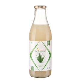 OrganiKrishi Aloevera Juice   Glass Bottle  1 litre